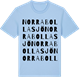 Blue Soul t-shirt med Norra Bollasjö ordlek t-shirt