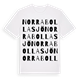 Norra Bollasjö ordlek t-shirt