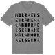 Mid Heather Gray t-shirt med Norra Elsebrånemåla ordlek t-shirt