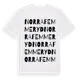 White t-shirt med Norra Femmeryd ordlek t-shirt