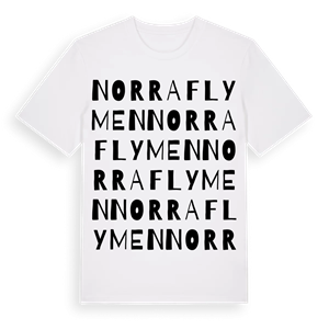 Norra Flymen ordlek t-shirt – ekologisk bomull t-shirt från Pinshirt