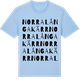 Blue Soul t-shirt med Norra Långakärr ordlek t-shirt