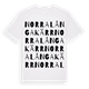 Norra Långakärr ordlek t-shirt