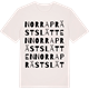 Vintage White t-shirt med Norra Prästslätten ordlek t-shirt