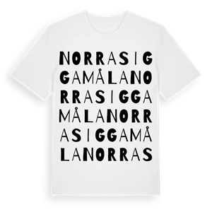 Norra Siggamåla ordlek t-shirt – ekologisk bomull t-shirt från Pinshirt