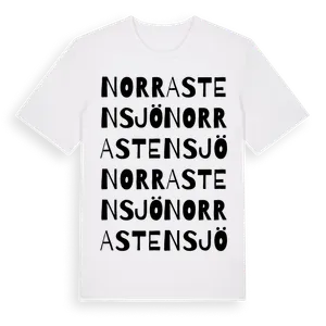 Norra Stensjö ordlek t-shirt – ekologisk bomull t-shirt från Pinshirt