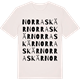 Vintage White t-shirt med Norraskär ordlek t-shirt