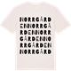Vintage White t-shirt med Norrgården ordlek t-shirt