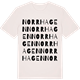 Vintage White t-shirt med Norrhagen ordlek t-shirt