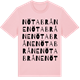 Pink Cotton t-shirt med Nötabråne ordlek t-shirt