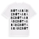White t-shirt med Nötabråne ordlek t-shirt