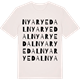 Vintage White t-shirt med Nya Ryedal ordlek t-shirt