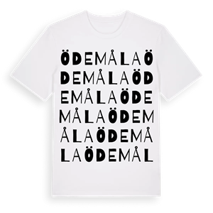 Ödemåla ordlek t-shirt – ekologisk bomull t-shirt från Pinshirt
