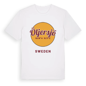 Öljersjö cirkel t-shirt – ekologisk bomull t-shirt från Pinshirt
