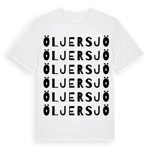 Öljersjö ordlek t-shirt – ekologisk bomull t-shirt från Pinshirt