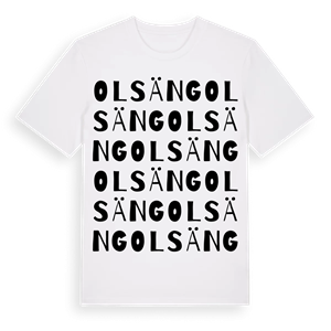 Olsäng ordlek t-shirt – ekologisk bomull t-shirt från Pinshirt