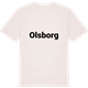 Vintage White t-shirt med Olsborg fetstil t-shirt
