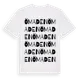 White t-shirt med Ömaden ordlek t-shirt