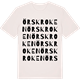Vintage White t-shirt med Örskroken ordlek t-shirt