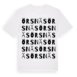 Örsnäs ordlek t-shirt – ekologisk bomull t-shirt från Pinshirt