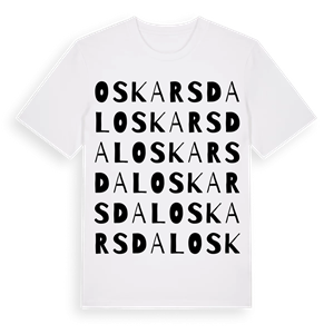 Oskarsdal ordlek t-shirt – ekologisk bomull t-shirt från Pinshirt