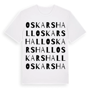 Oskarshall ordlek t-shirt – ekologisk bomull t-shirt från Pinshirt