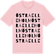 Pink Cotton t-shirt med Östra Elleholm ordlek t-shirt