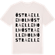 Vintage White t-shirt med Östra Elleholm ordlek t-shirt
