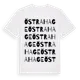 White t-shirt med Östra Hage ordlek t-shirt