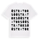 White t-shirt med Östra Torsö ordlek t-shirt
