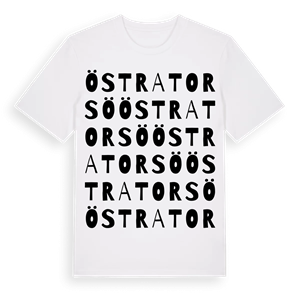 Östra Torsö ordlek t-shirt – ekologisk bomull t-shirt från Pinshirt