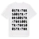 White t-shirt med Östra Torsö ordlek t-shirt