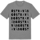 Mid Heather Gray t-shirt med Östra Vång ordlek t-shirt