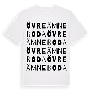 Övre Ämneboda ordlek t-shirt – ekologisk bomull t-shirt från Pinshirt
