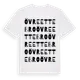 White t-shirt med Övre Ettebro ordlek t-shirt