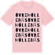 Pink Cotton t-shirt med Övre Möllenäs ordlek t-shirt