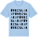 Blue Soul t-shirt med Övre Skarup ordlek t-shirt