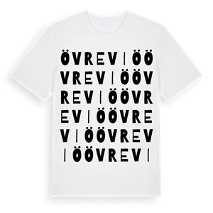 Övre Viö ordlek t-shirt – ekologisk bomull t-shirt från Pinshirt