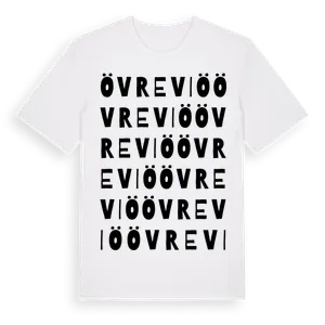 Övre Viö ordlek t-shirt – ekologisk bomull t-shirt från Pinshirt