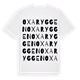 White t-shirt med Oxaryggen ordlek t-shirt