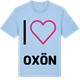 Blue Soul t-shirt med Jag älskar Oxön t-shirt stort tryck