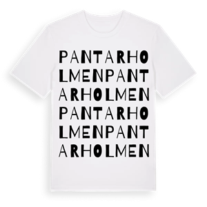 Pantarholmen ordlek t-shirt – ekologisk bomull t-shirt från Pinshirt