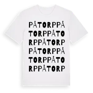 Påtorp ordlek t-shirt – ekologisk bomull t-shirt från Pinshirt