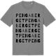 Mid Heather Gray t-shirt med Pengaberget ordlek t-shirt