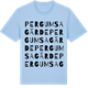 Blue Soul t-shirt med Pergumsa gärde ordlek t-shirt