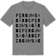 Mid Heather Gray t-shirt med Pergumsa gärde ordlek t-shirt