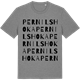 Mid Heather Gray t-shirt med Pernilshoka ordlek t-shirt