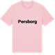 Pink Cotton t-shirt med Persborg fetstil t-shirt
