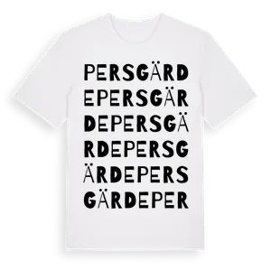 Persgärde ordlek t-shirt – ekologisk bomull t-shirt från Pinshirt