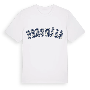 Persmåla college t-shirt – ekologisk bomull t-shirt från Pinshirt